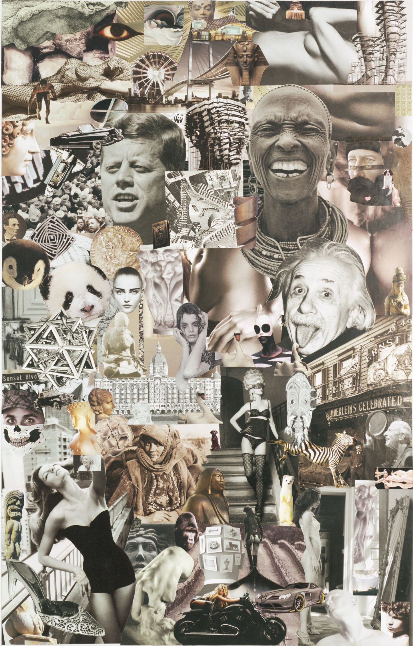 “EBONY & IVORY” COLLAGE