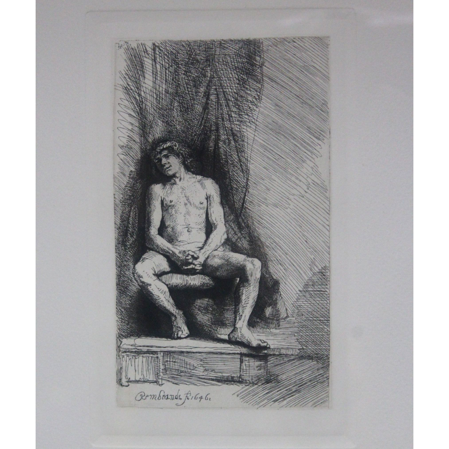 Nude Man Seated
