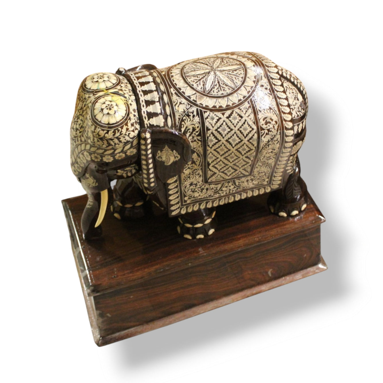 19th Century Anglo-Indian Rosewood Elephant