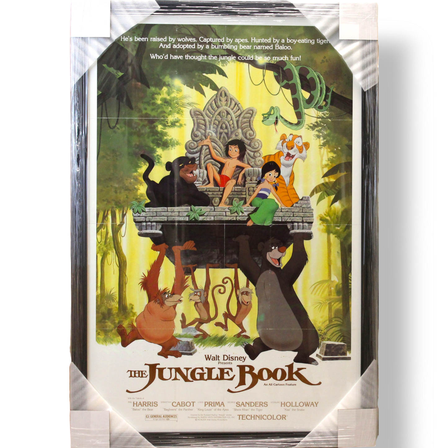 THE JUNGLE BOOK (1984 re-release); framed film poster