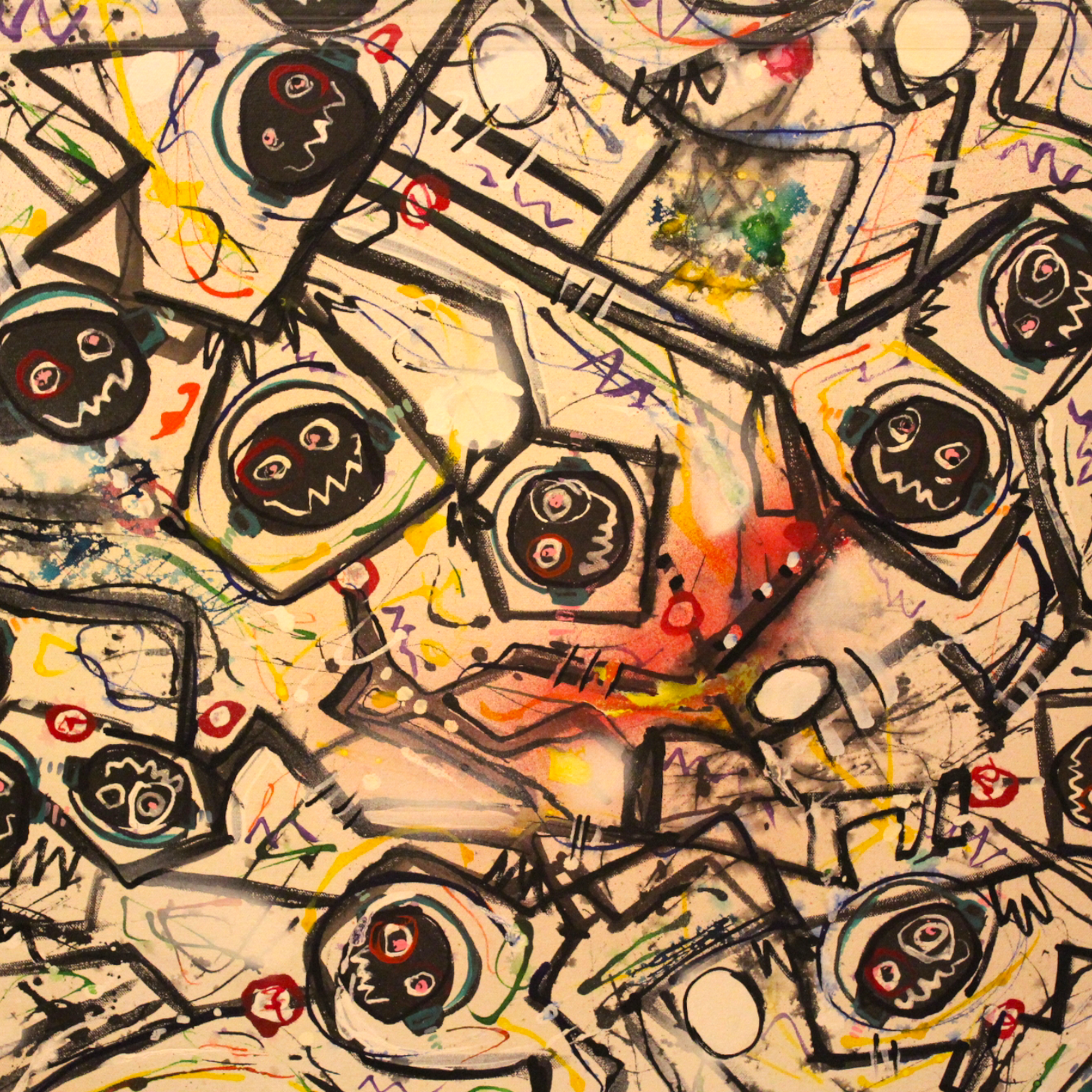 Headphone Zone. Oil on Canvas