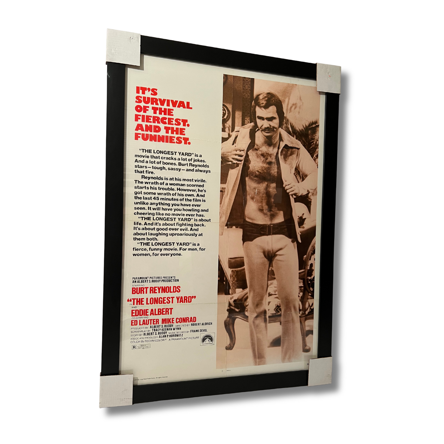 THE LONGEST YARD (1974 FILM); Framed Film Poster