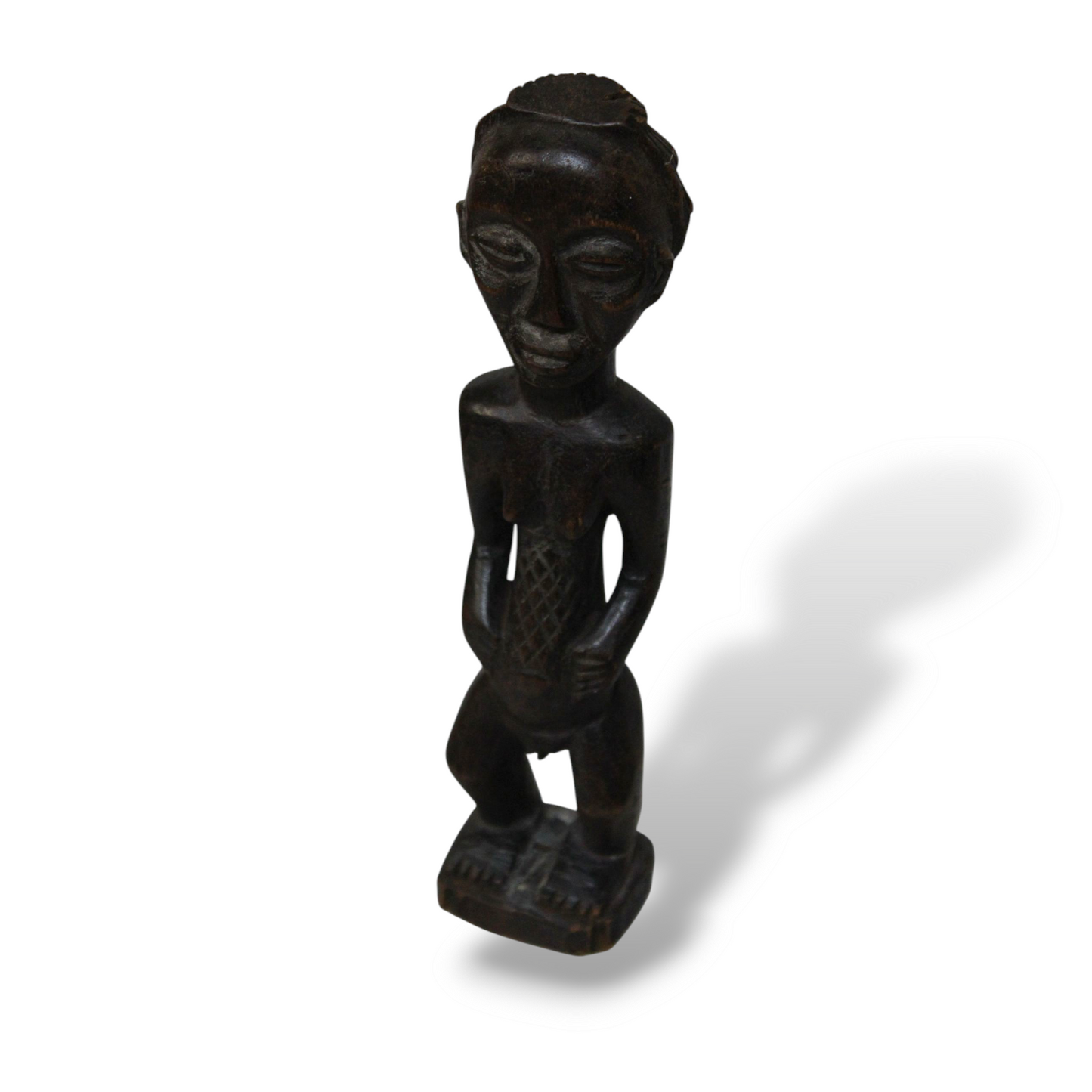 "Blolo Bla" female wooden statue