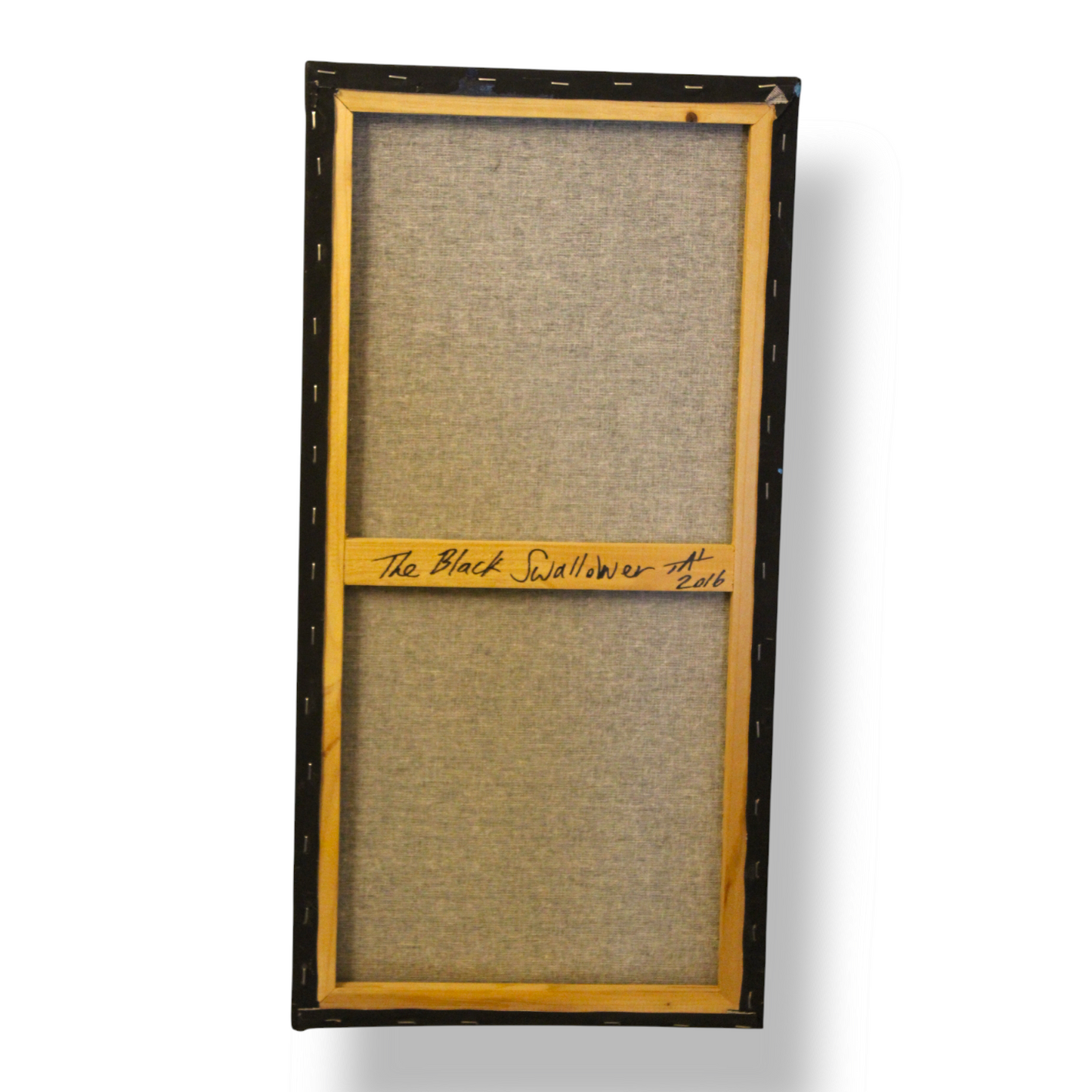 "The Swallower" enamel on canvas