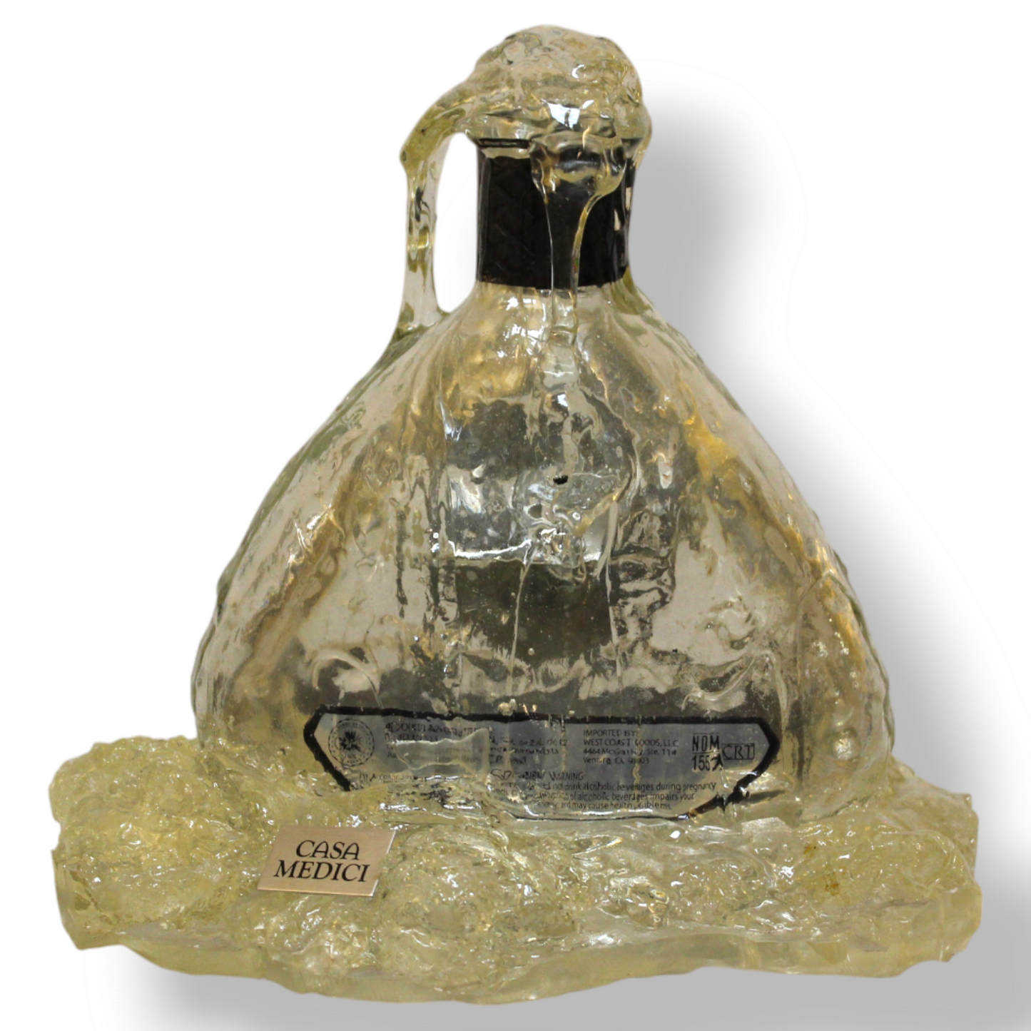 Cascading Tequila Bottle in Resin