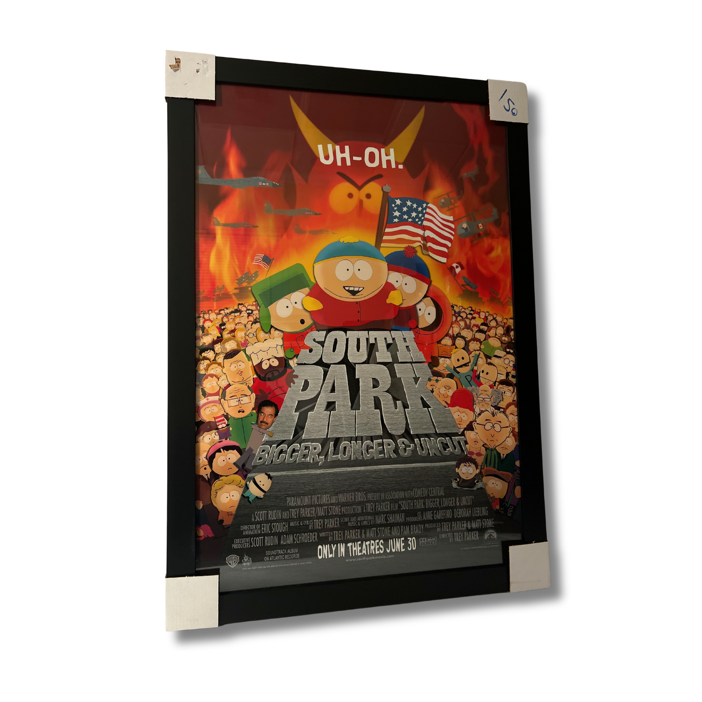 SOUTH PARK BIGGER LONGER UNCUT (1999 FILM); Framed Film Poster