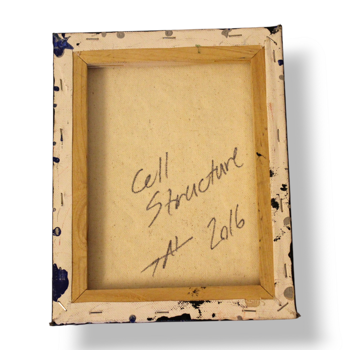 "Cell Structure" enamel on canvas