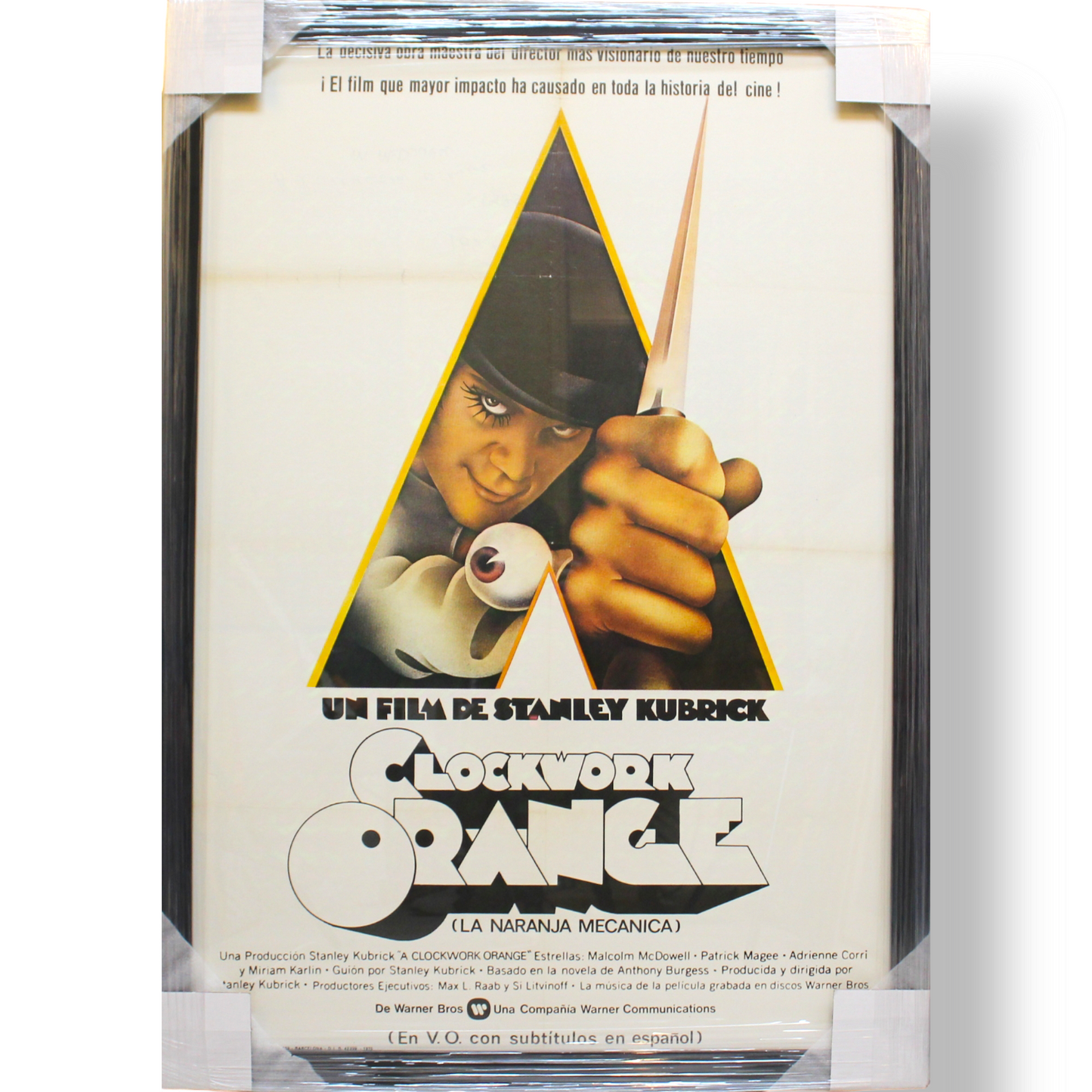 A CLOCKWORK ORANGE (1971 FILM); Framed Film Poster