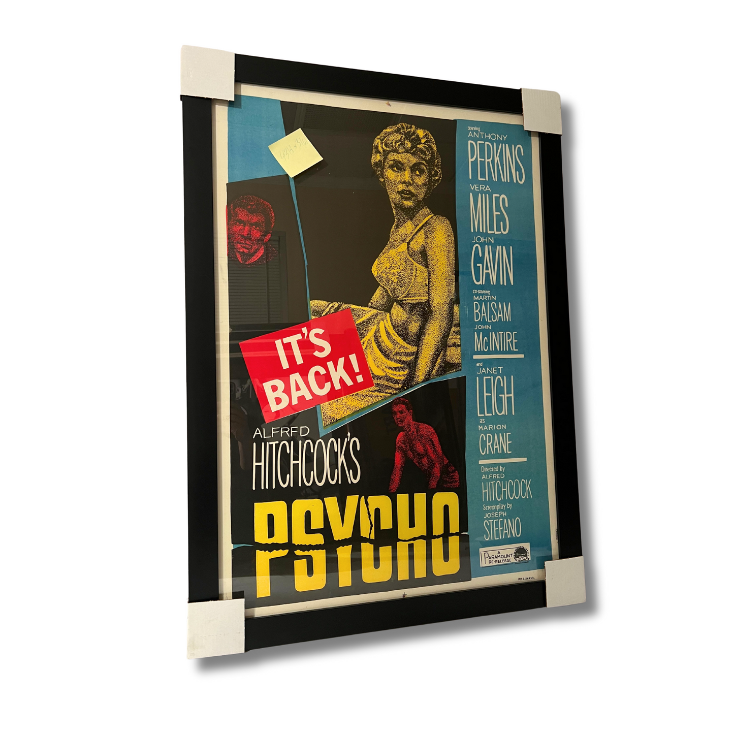 PSYCHO (1960 FILM); Framed Film Poster