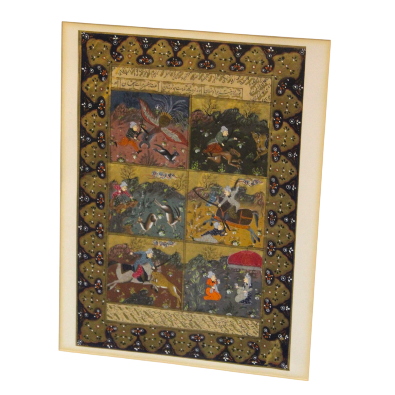 Original Mughal Miniature framed painting