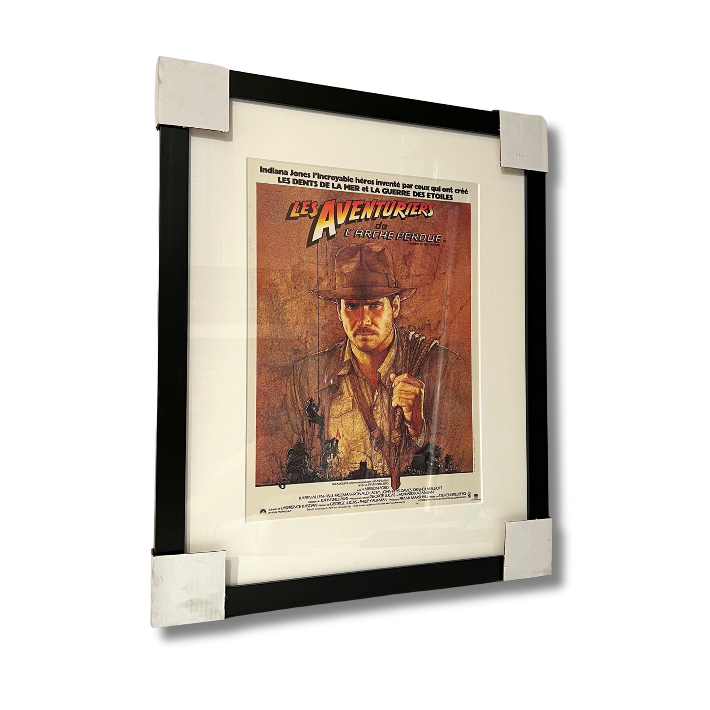 INDIANA JONES RAIDERS OF THE LOST ARK (1981 FILM); Framed Film Poster