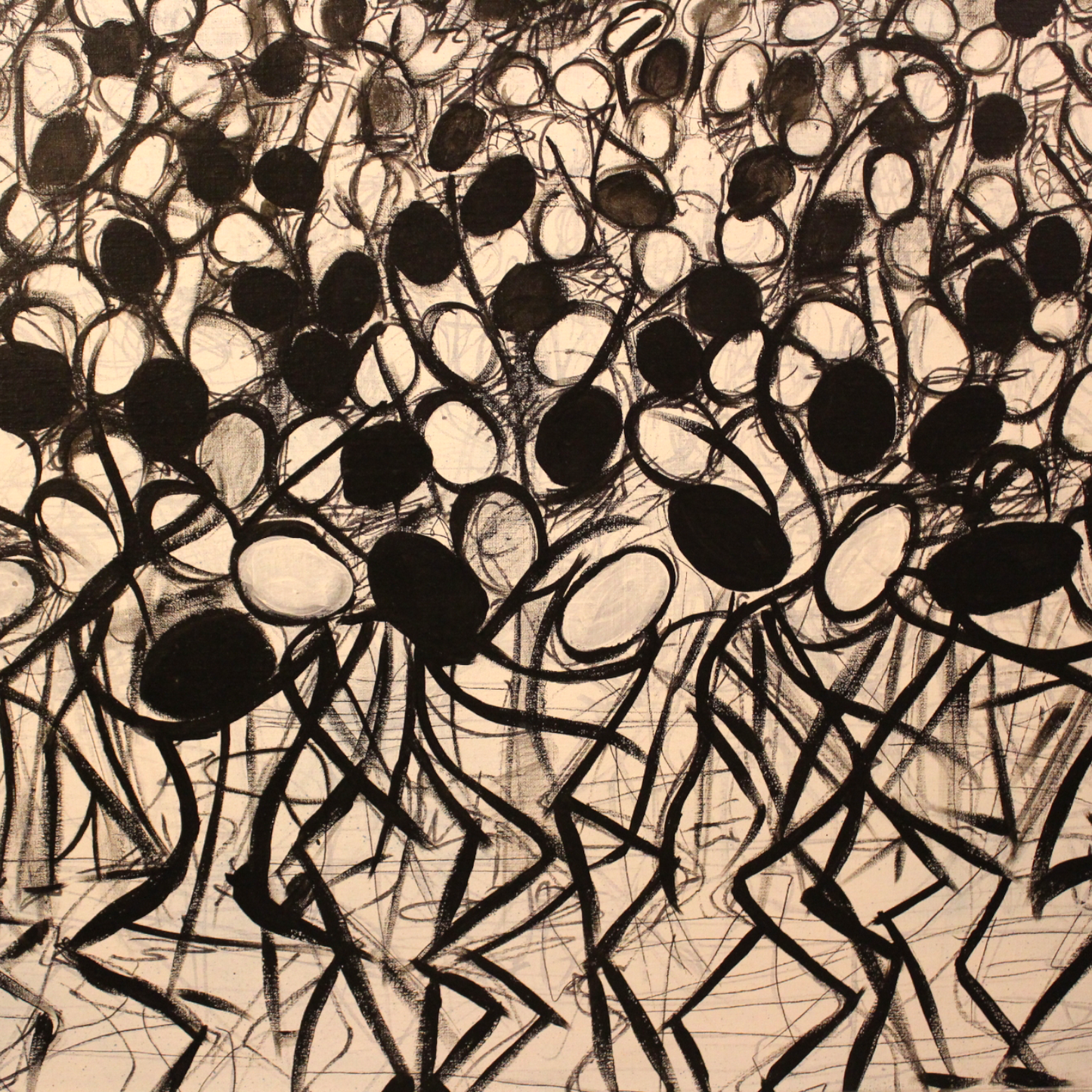 Spermatoza Running. Oil on Canvas