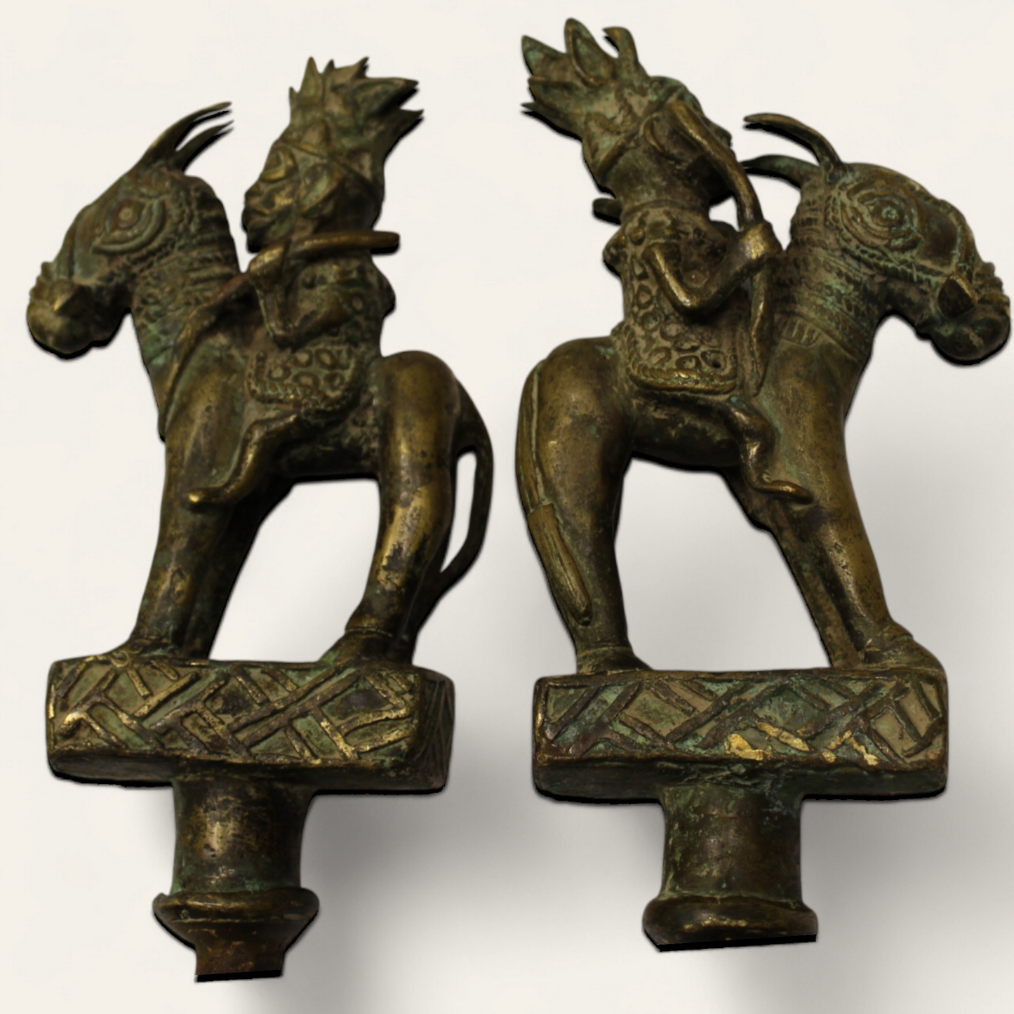 Bronze ife staff of the Oba people in Benin