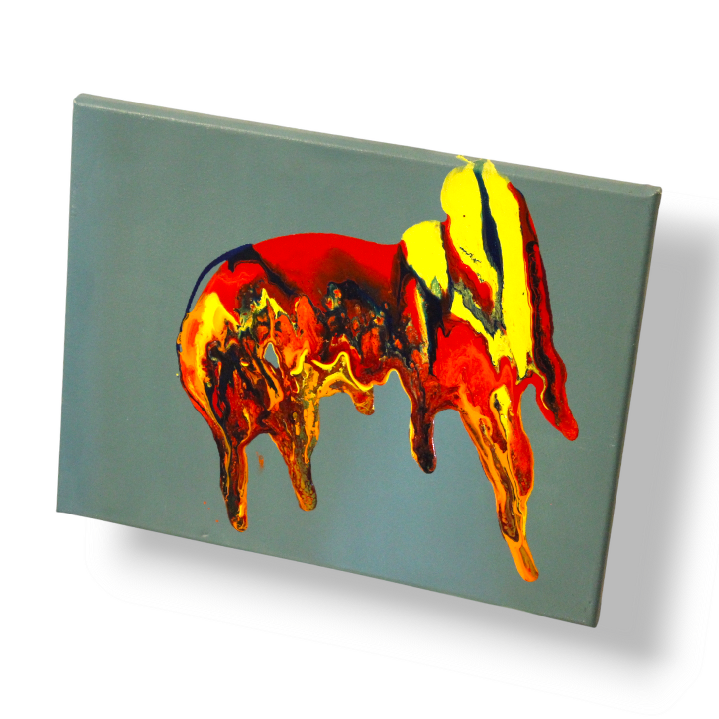 St. Bernard: Enamel on Canvas by Tal McAbian