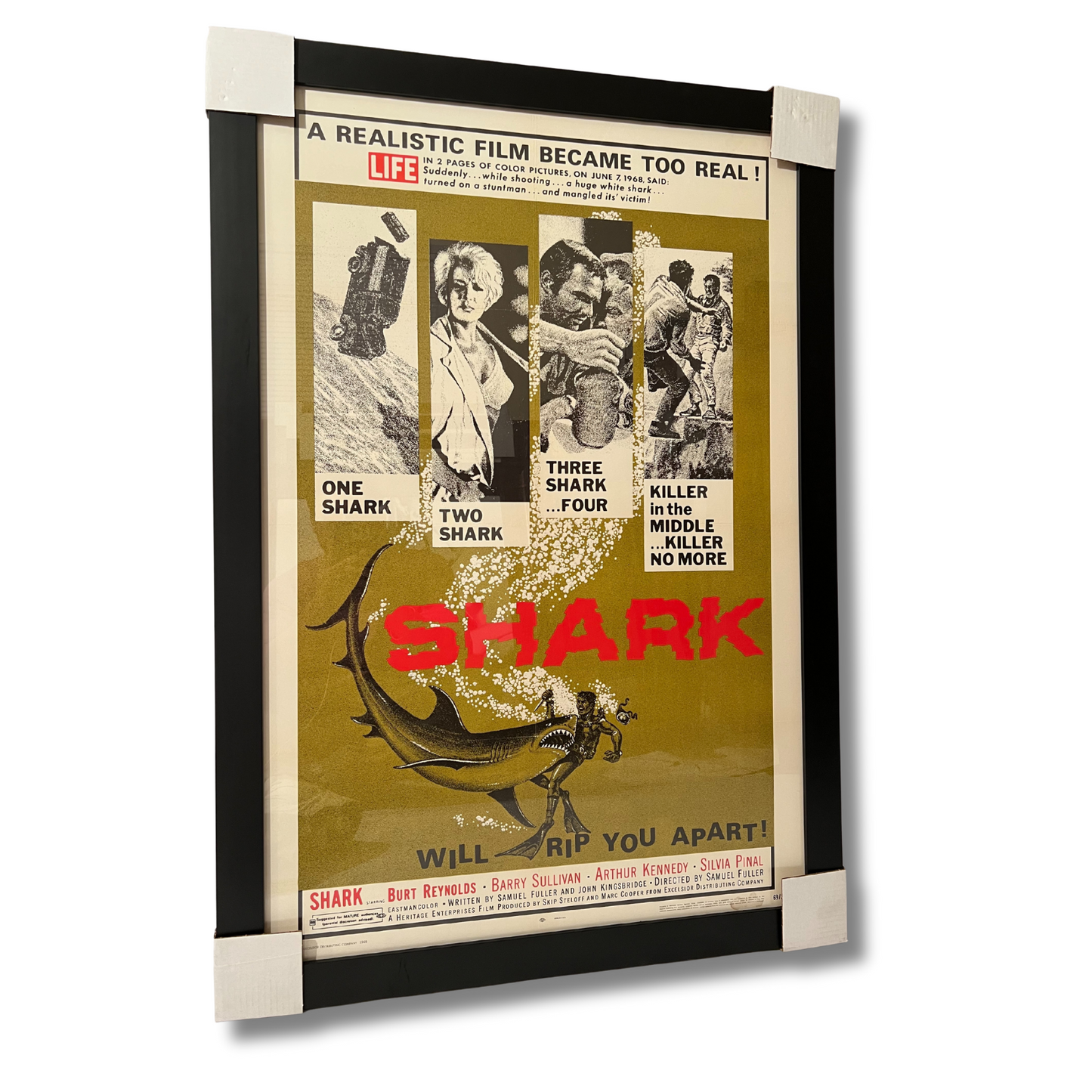 SHARK (1969 FILM); Framed Film Poster