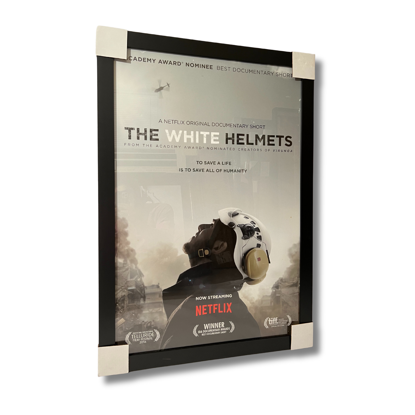 THE WHITE HELMETS (2016 FILM); Framed Film Poster