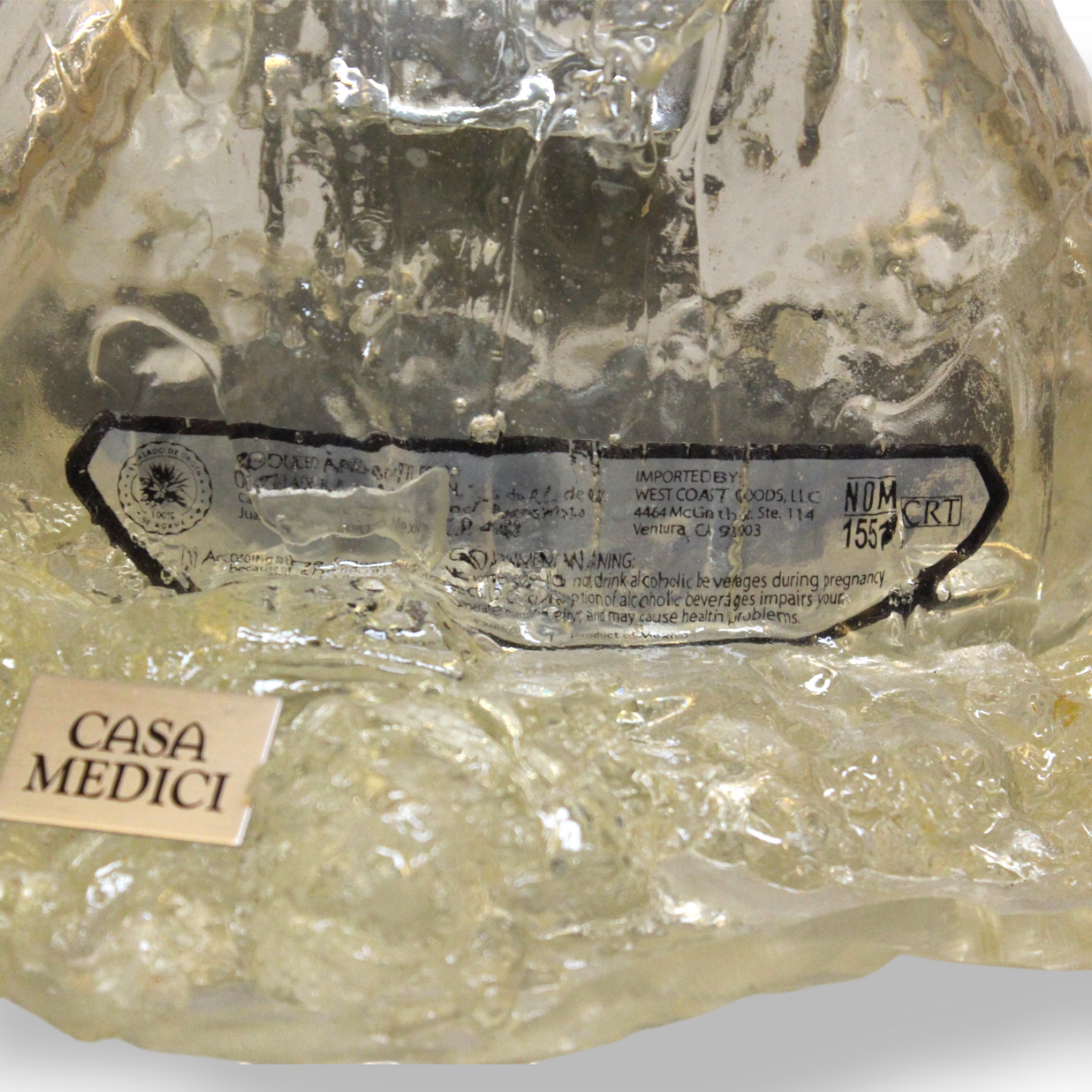 Cascading Tequila Bottle in Resin