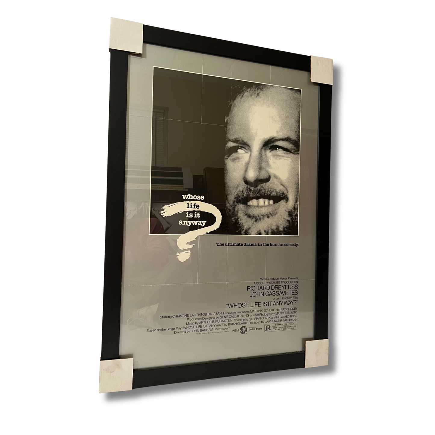 WHOSE LIFE IS IT ANYWAY (1981 FILM); Framed Film Poster