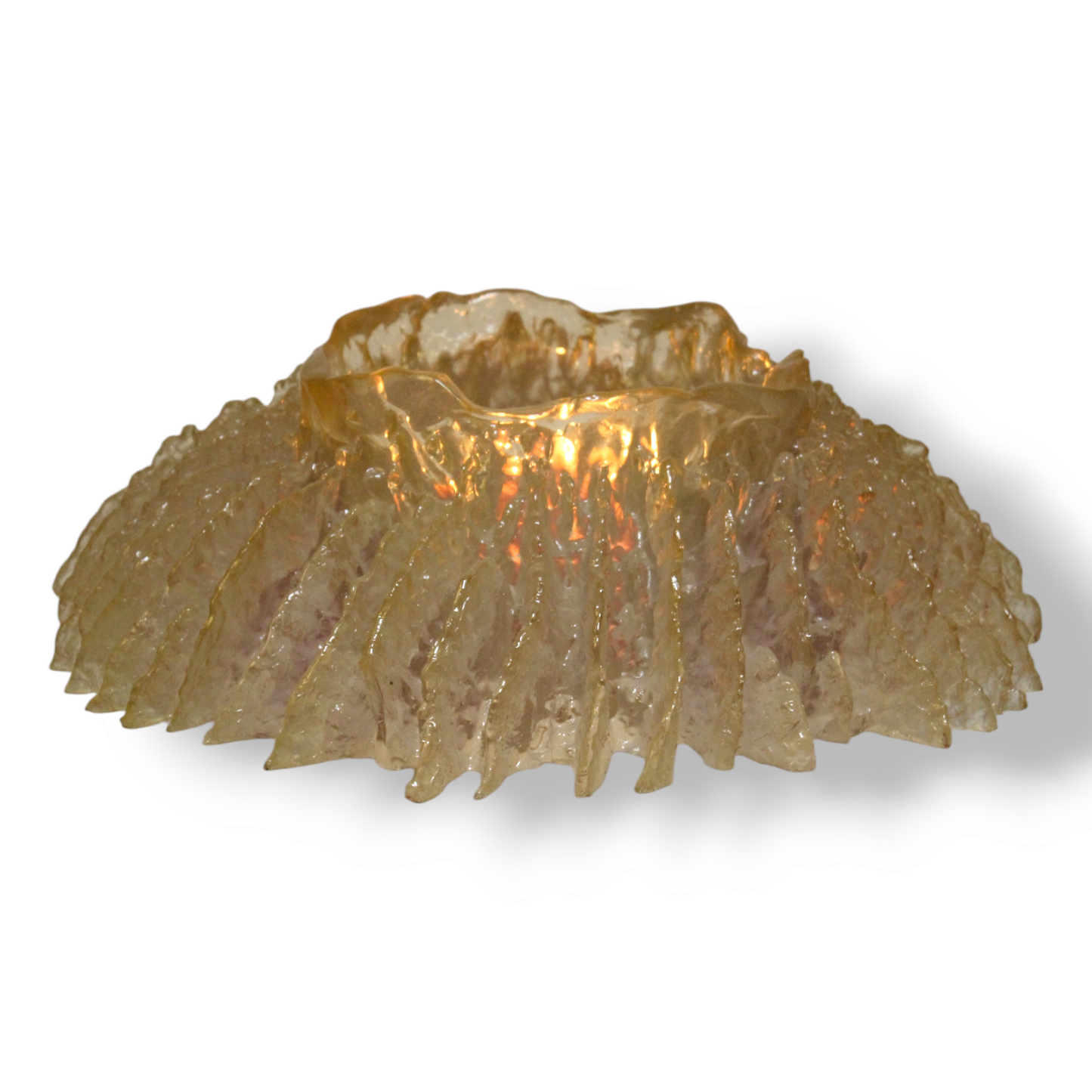 Demi semi-translucent clear resin ocean sponge