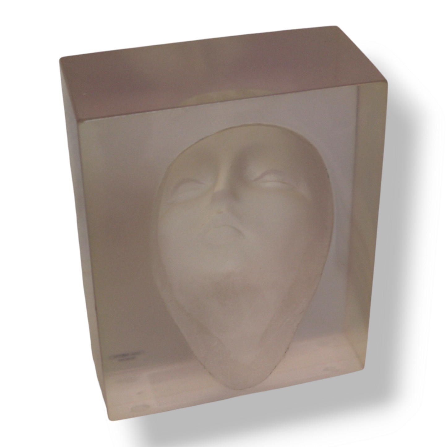 “Demi-Lady”  Bas  Relief  in  Resin  Block