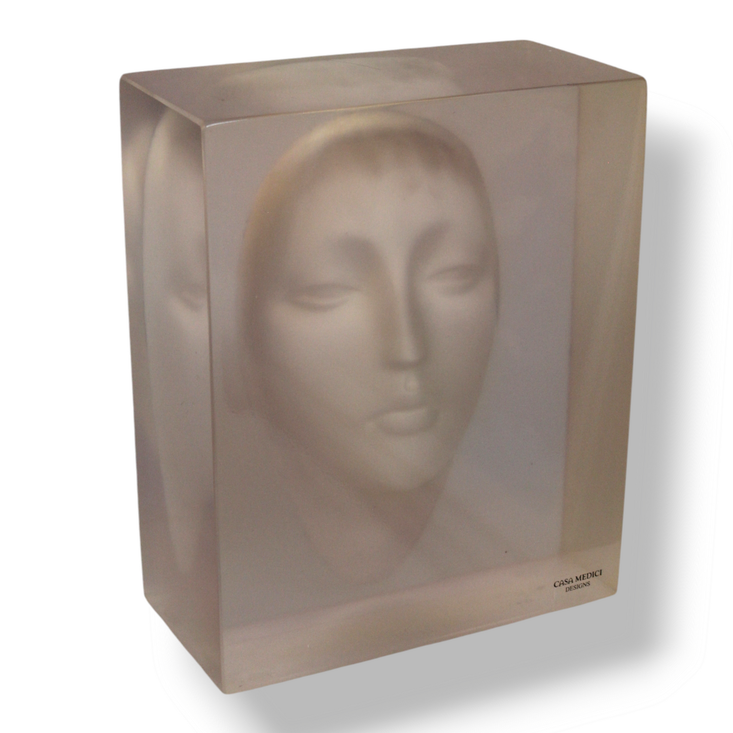“Demi-Lady”  Bas  Relief  in  Resin  Block