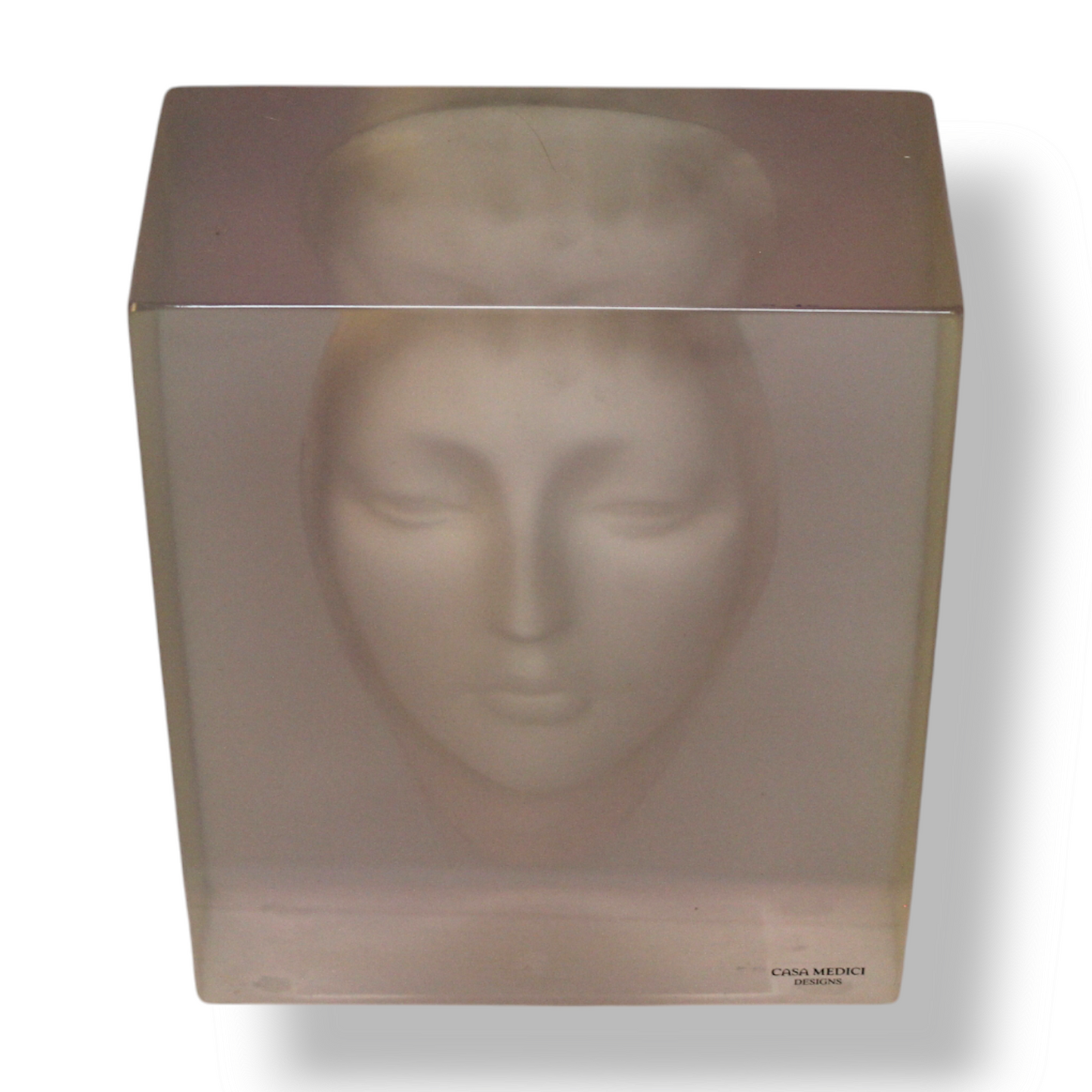 “Demi-Lady”  Bas  Relief  in  Resin  Block