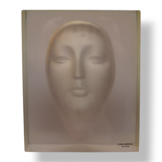 “Demi-Lady”  Bas  Relief  in  Resin  Block