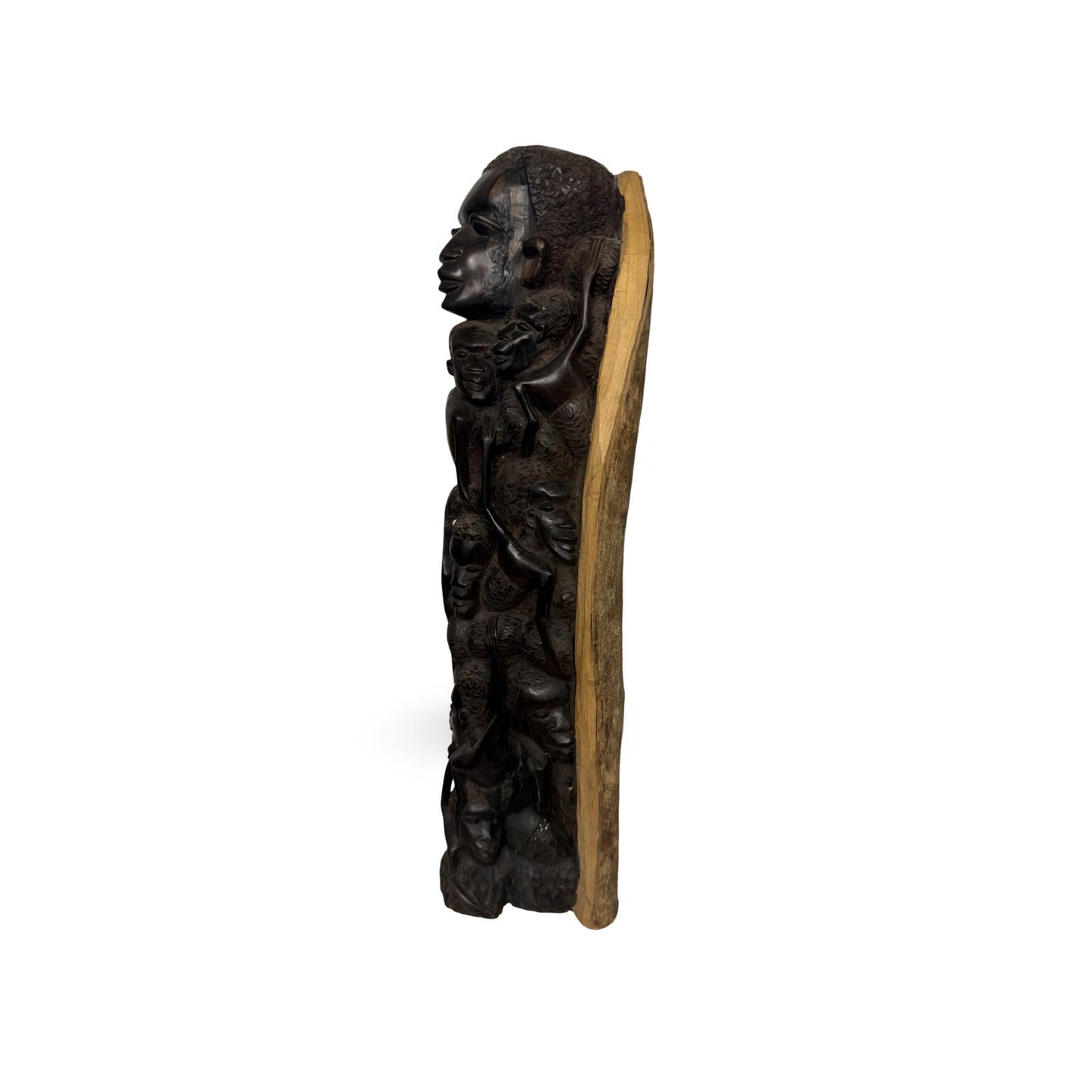 African family ebony wood carving