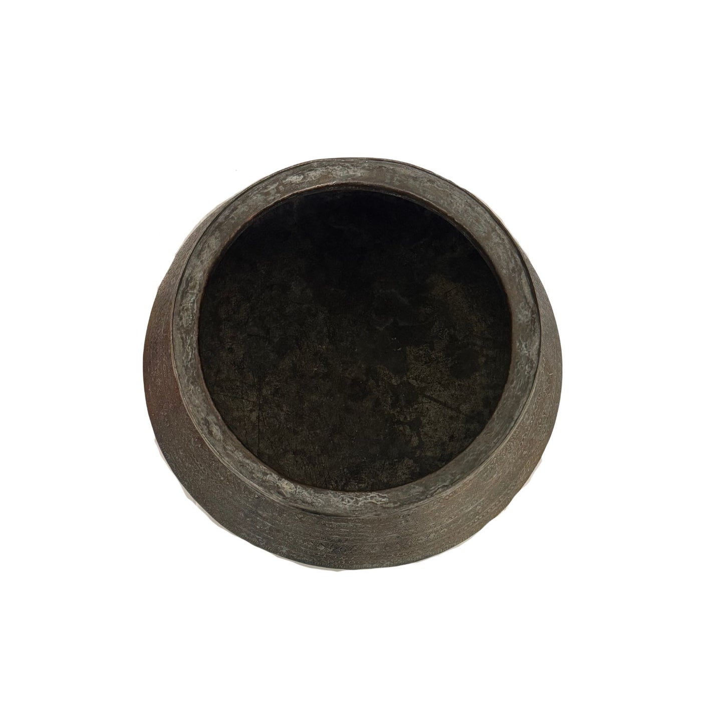 Indo-Persian antique copper bowl