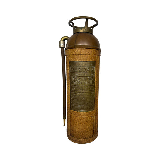 Ostrich Decorated Antique Fire Extinguisher