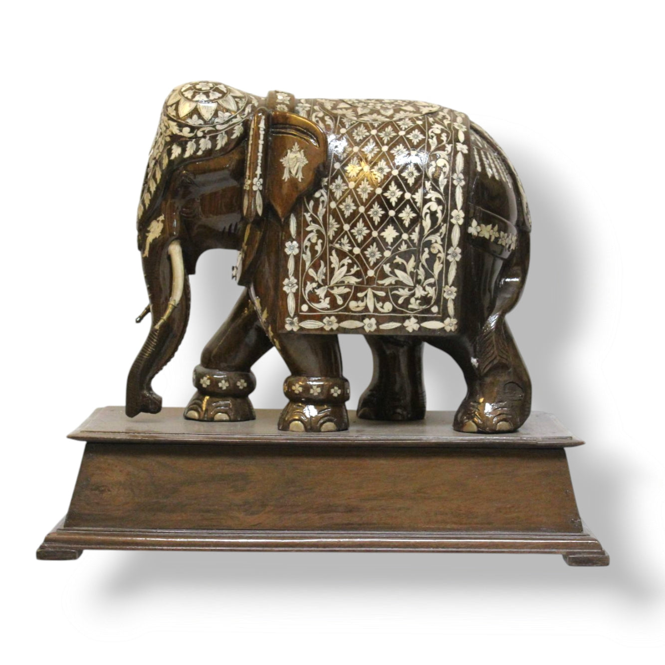 19th Century Anglo-Indian Rosewood Elephant