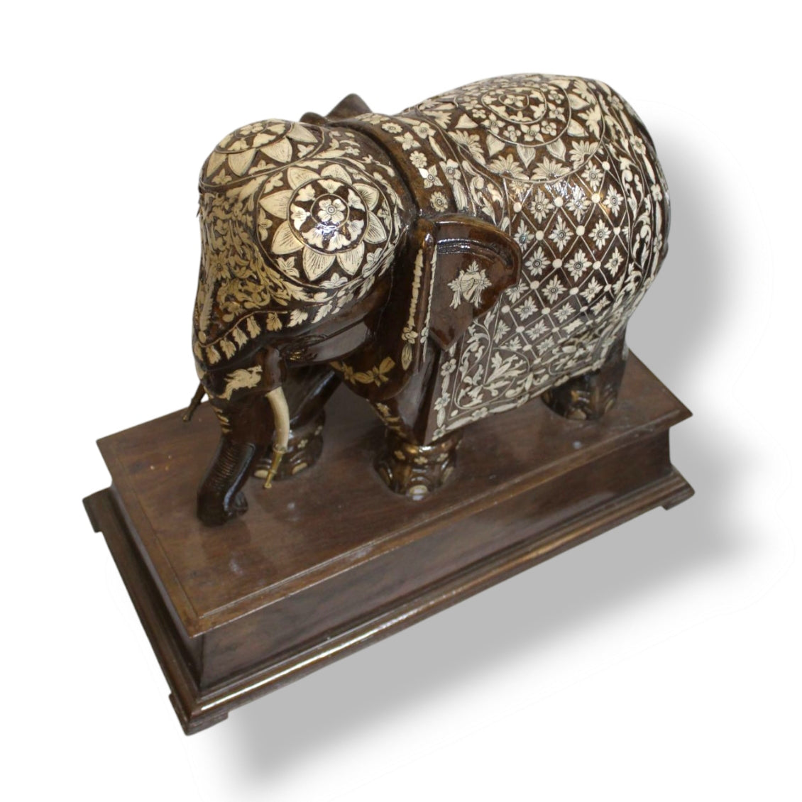 19th Century Anglo-Indian Rosewood Elephant