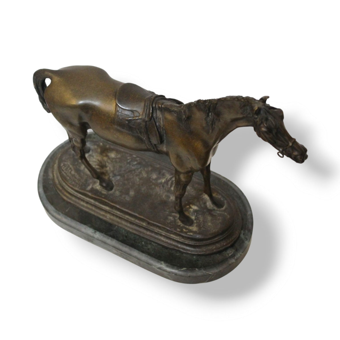 A Pair of Bronze Stallions