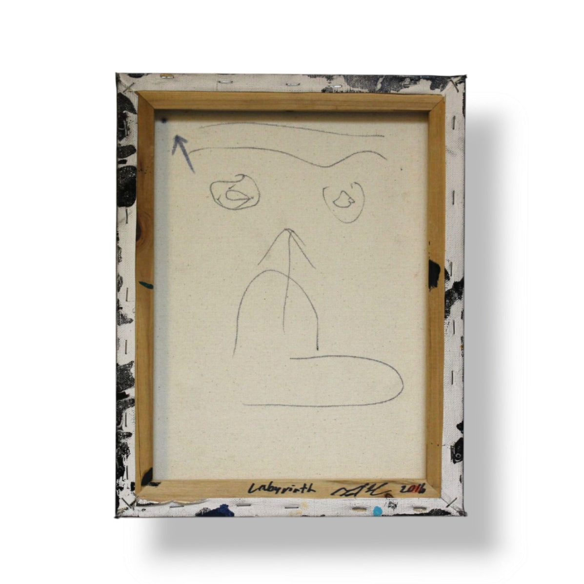 Labyrinth: Enamel on Canvas