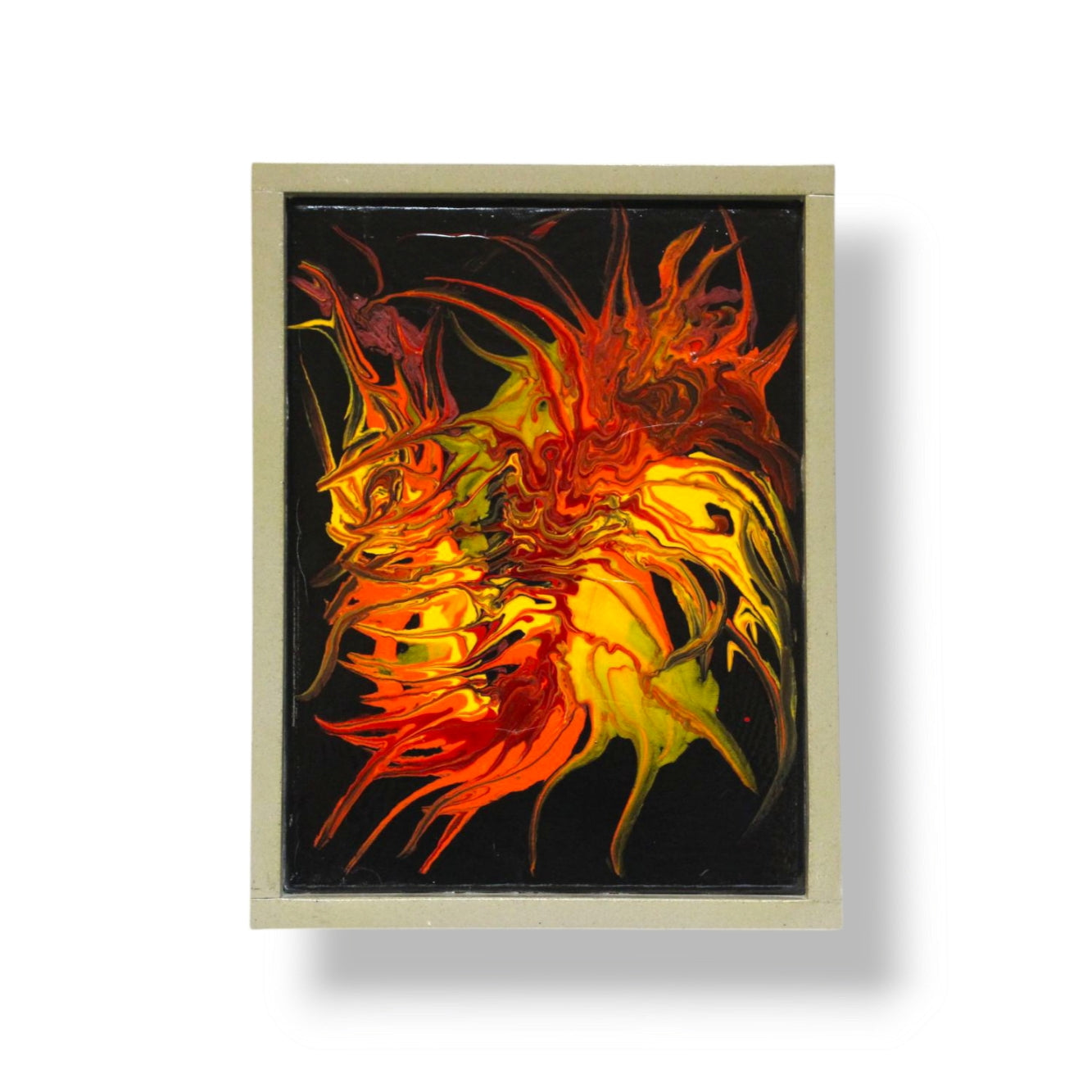 Badger on Fire: Enamel on Canvas