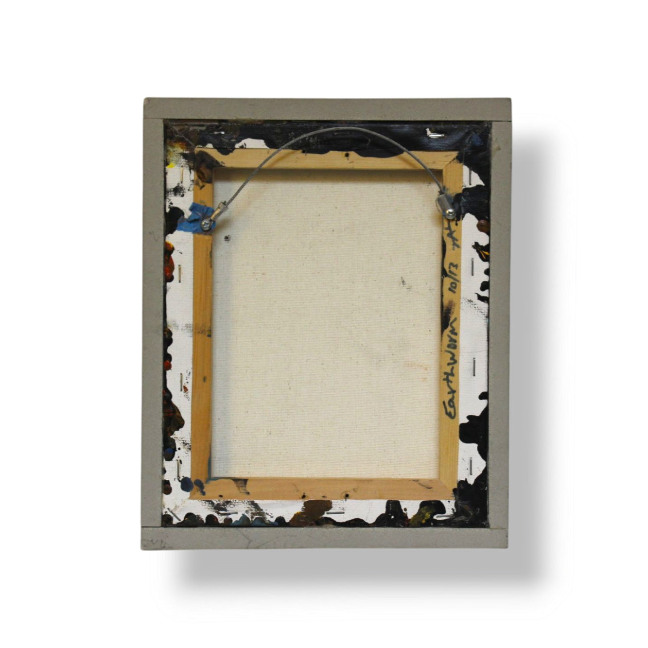 Earthworm: Enamel on Canvas