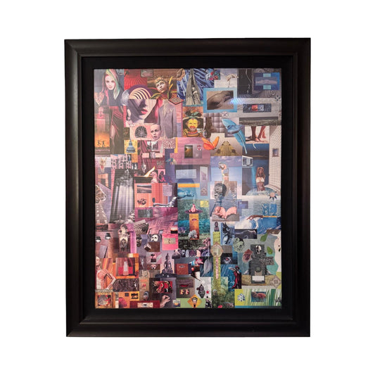 "Abstract color-themed" collage