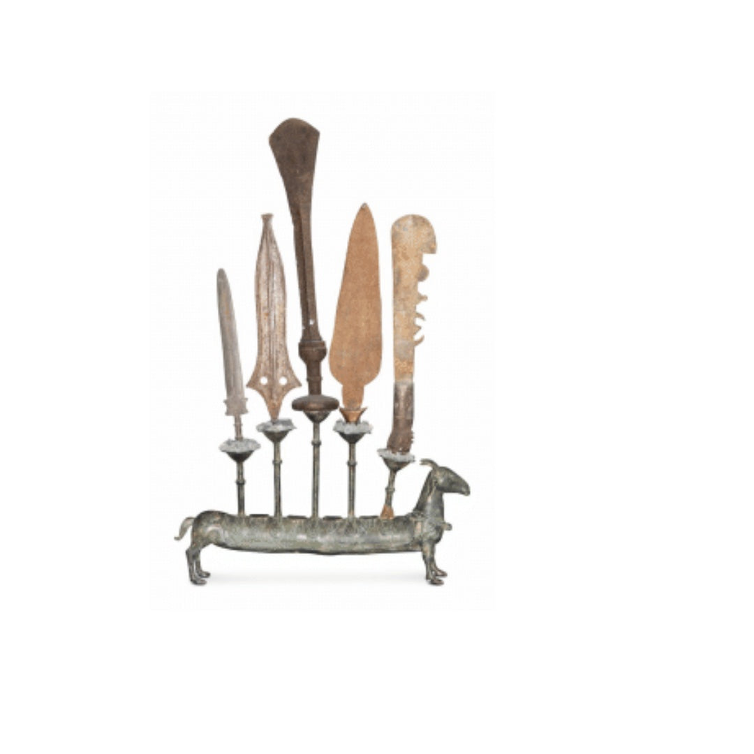 Vintage Spears Set in Goat Candelabra