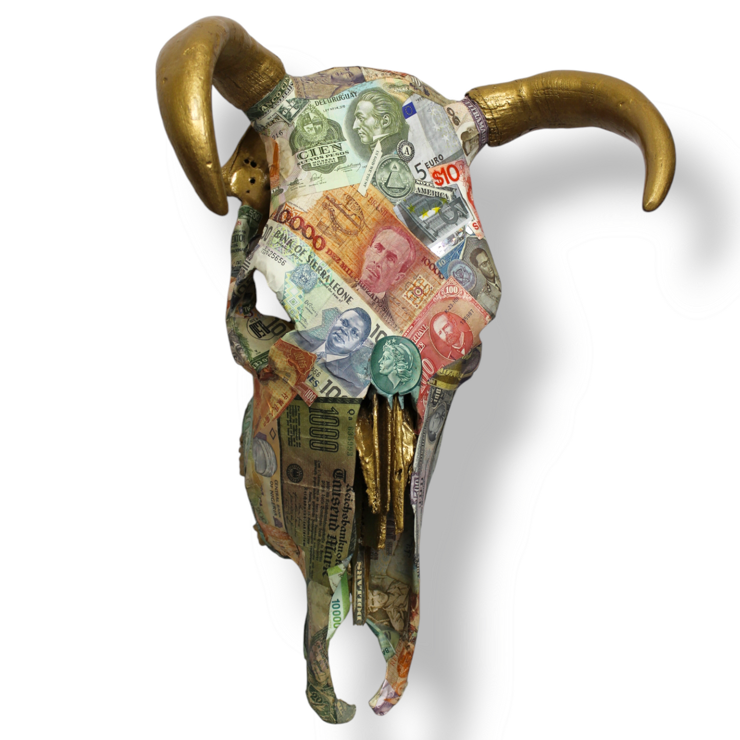 “Currency Exchange”- “Globalization” Skull
