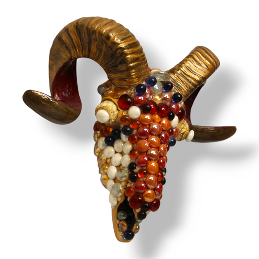 “Marbled Goat” Skull
