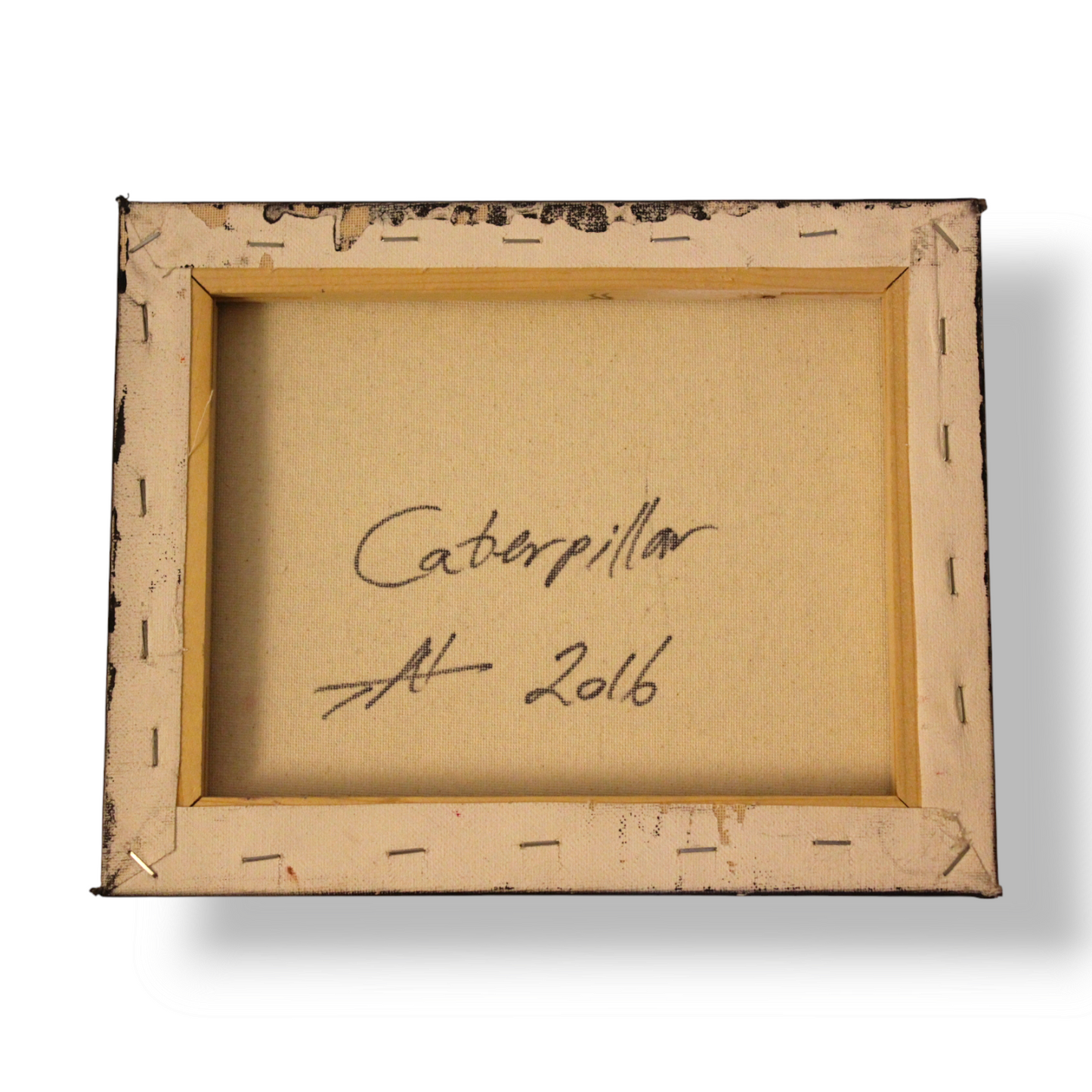 Caterpillar: Enamel on Canvas by Tal McAbian