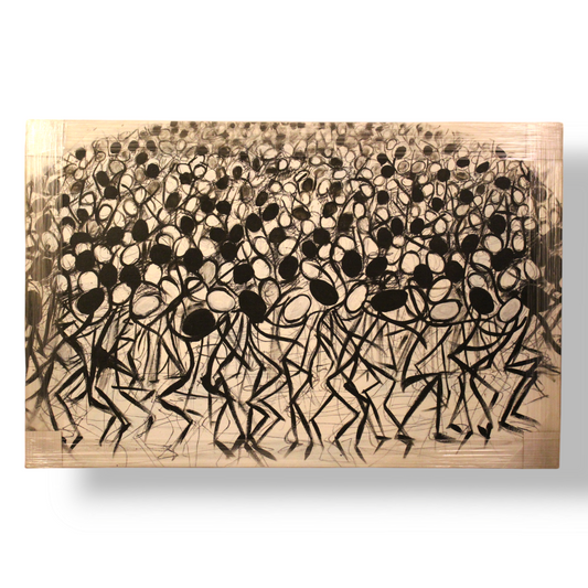 Spermatoza Running. Oil on Canvas