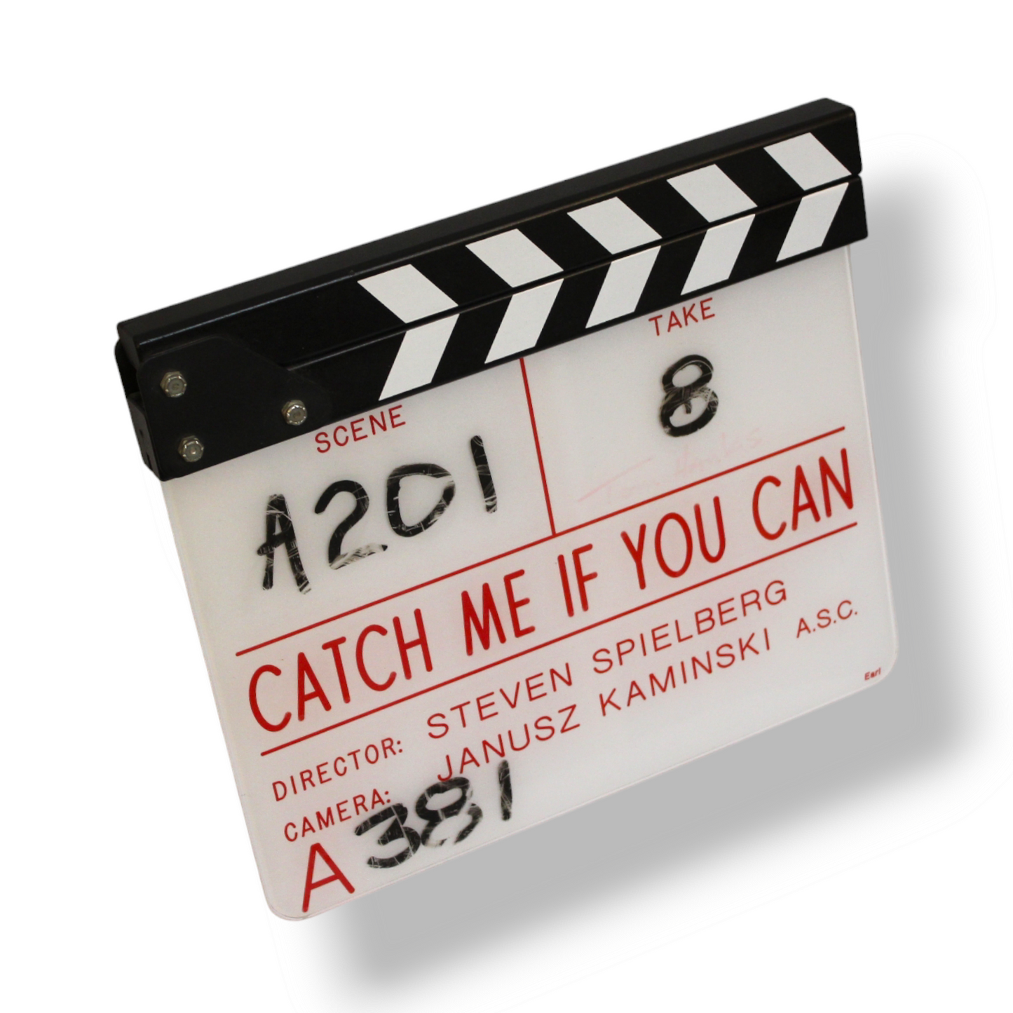 “Catch Me if you can” Clapper Board
