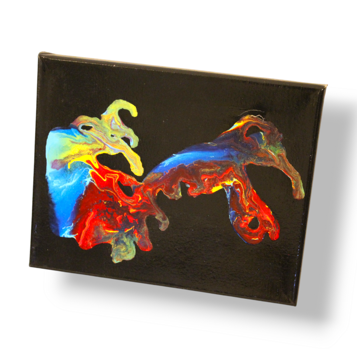 The Chase: Enamel on Canvas by Tal McAbian