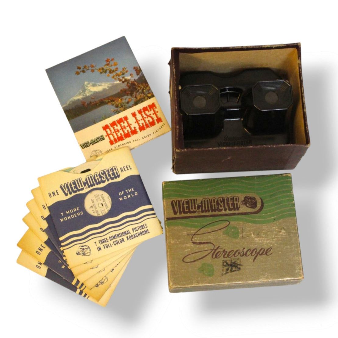 Vintage View-Master Stereoscope with six reels