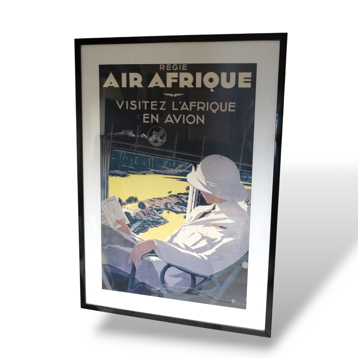 Air Afrique Vintage Travel Poster