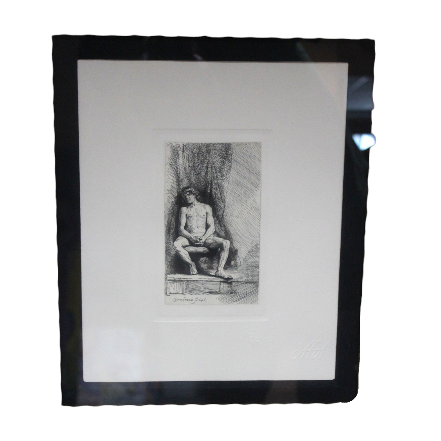 Nude Man Seated