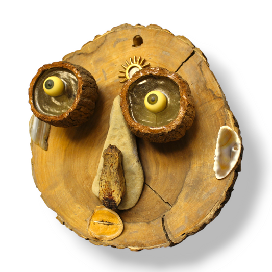 “Amazed but doubtful”- An arboreal wall-hanging decor “face”