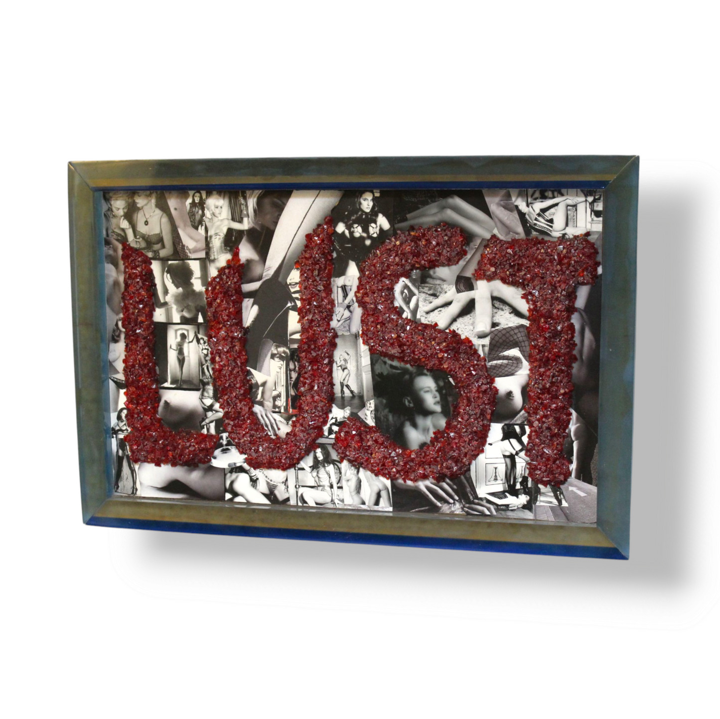 "Lust” framed collage