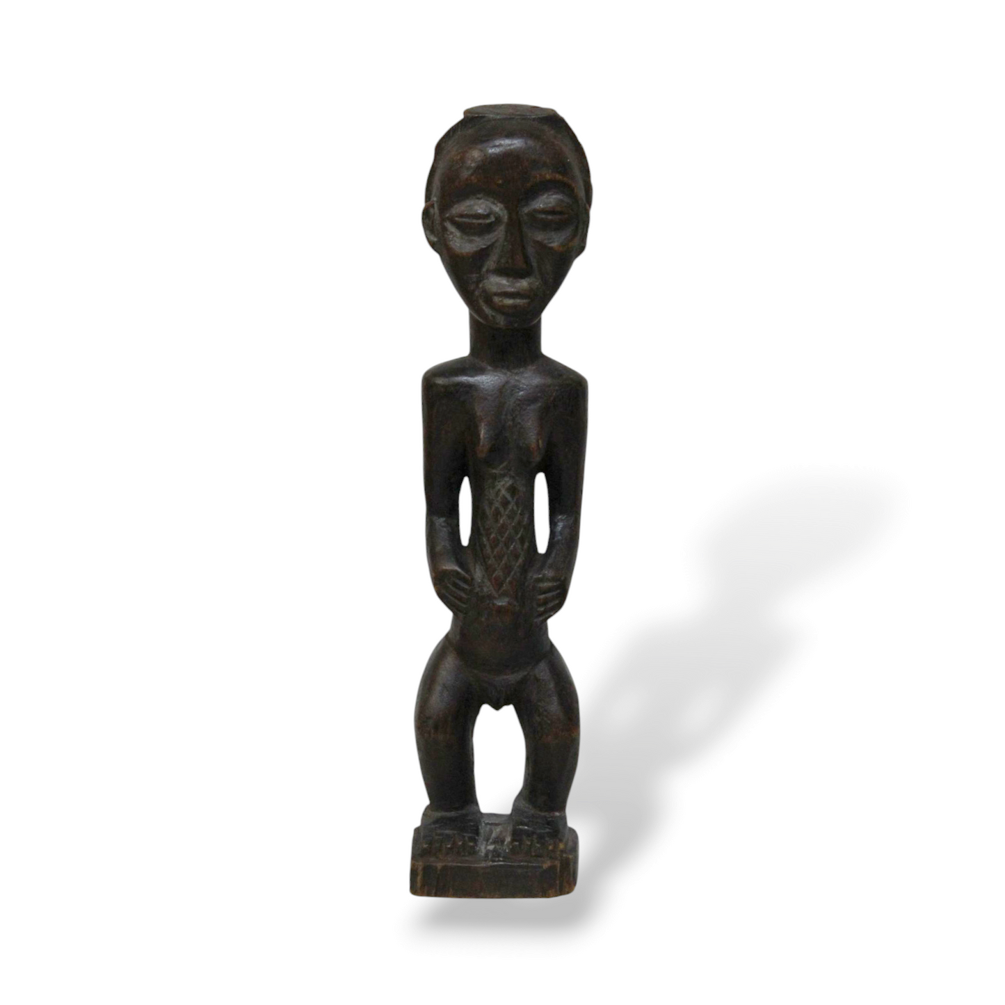 "Blolo Bla" female wooden statue